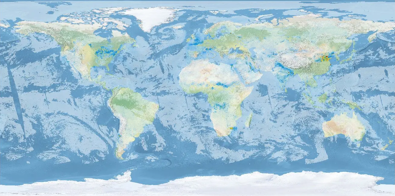 Thumbnail - Sentinel-5P Level-3 NO2 Daily Product - V2