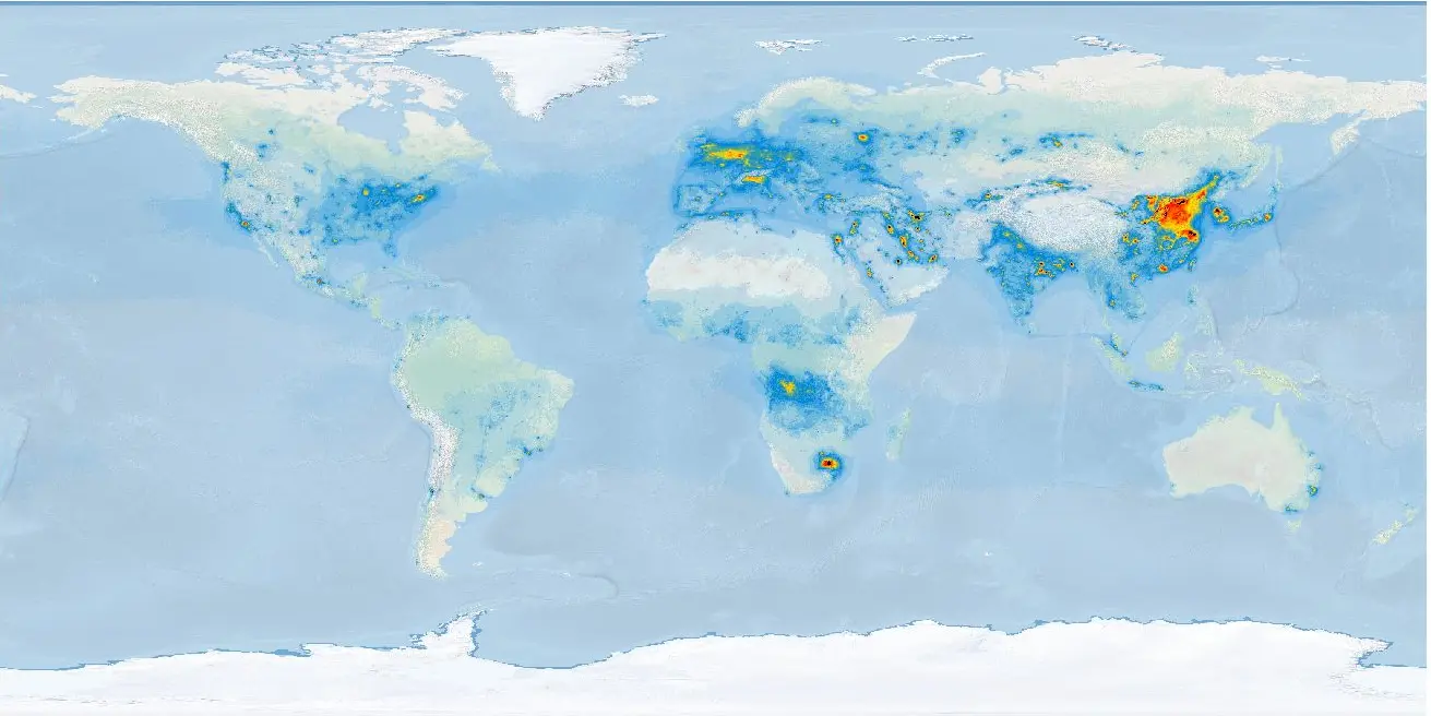 Thumbnail - Sentinel-5P Level-3 NO2 Yearly Product - V2