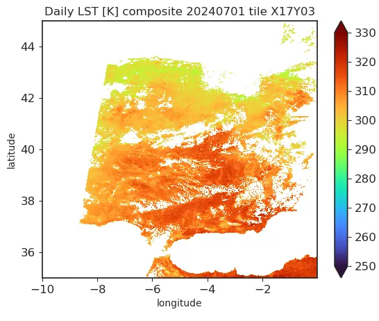 Thumbnail - Sentinel-3 Level 3 Land Surface Temperature daily synthesis product - V1