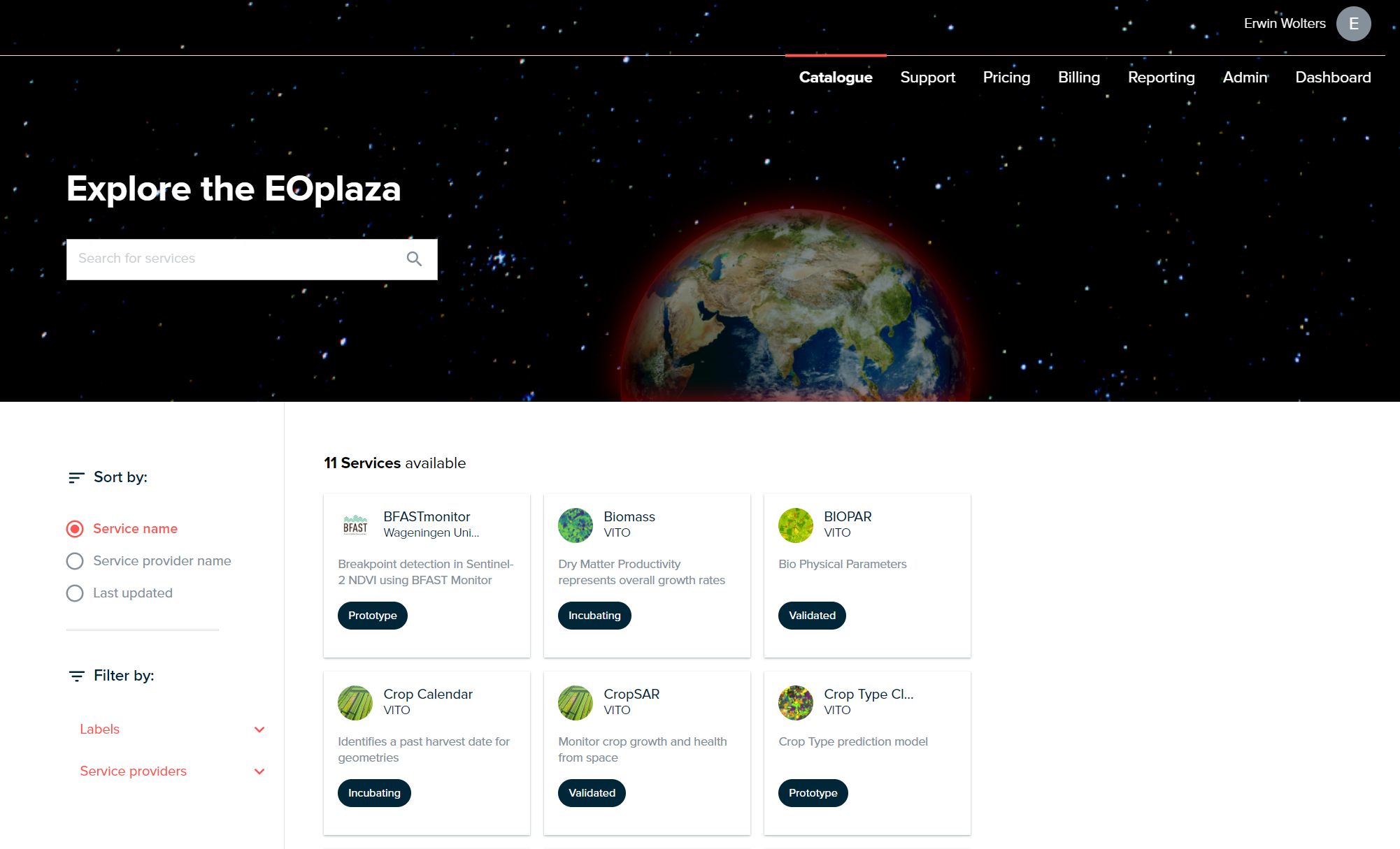 EOplaza overview